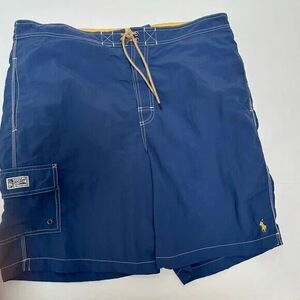 Polo Ralph Lauren Blue Nylon Swim Trunks size XL‎